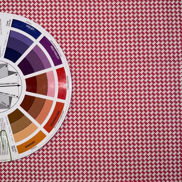 Pink Houndstooth | Flowerhouse All a Flutter | Robert Kaufman Fabrics | 1/2 Yard - Picture 4 of 6